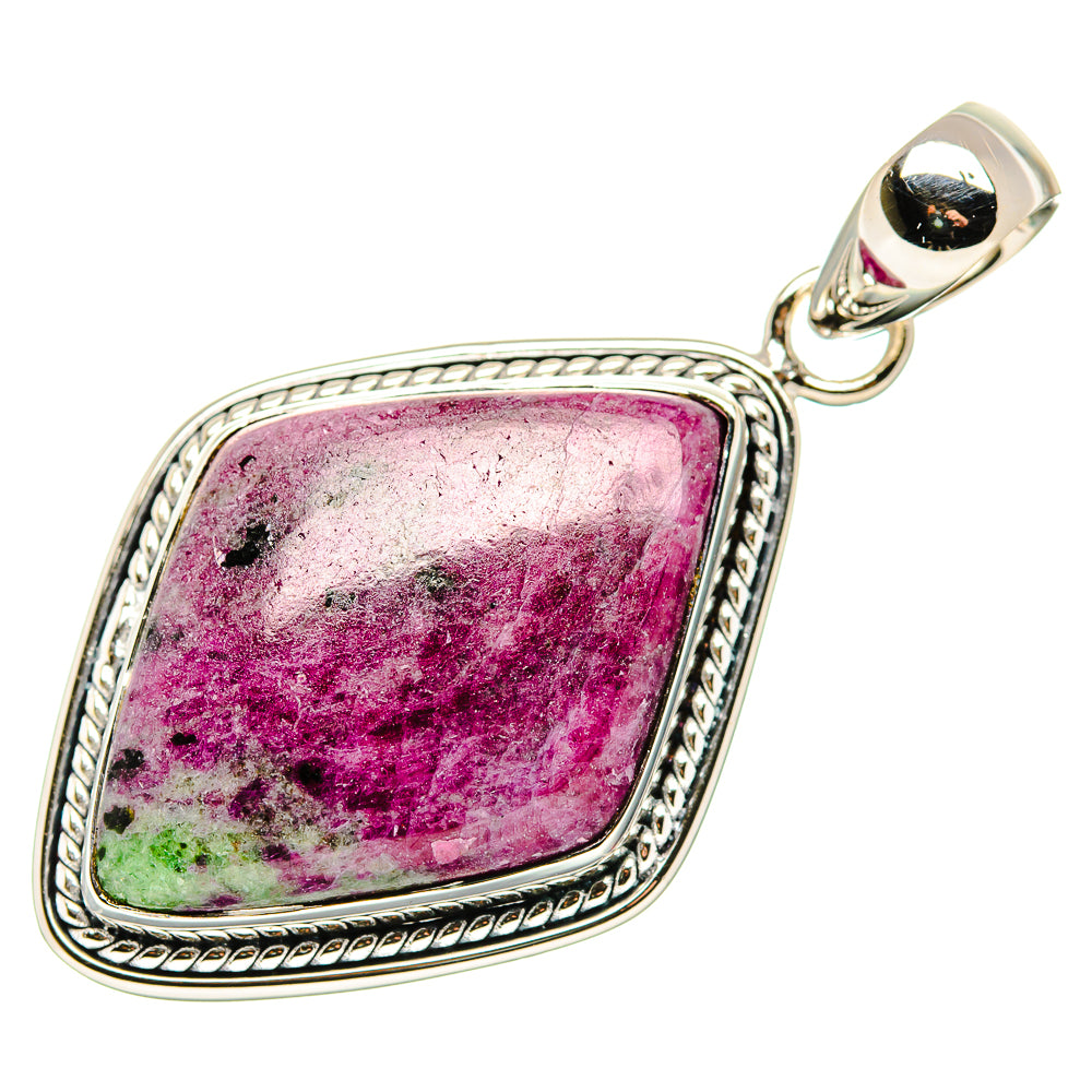 Ruby Zoisite Pendants handcrafted by Anasilvercos - PD35438 - Photo 2