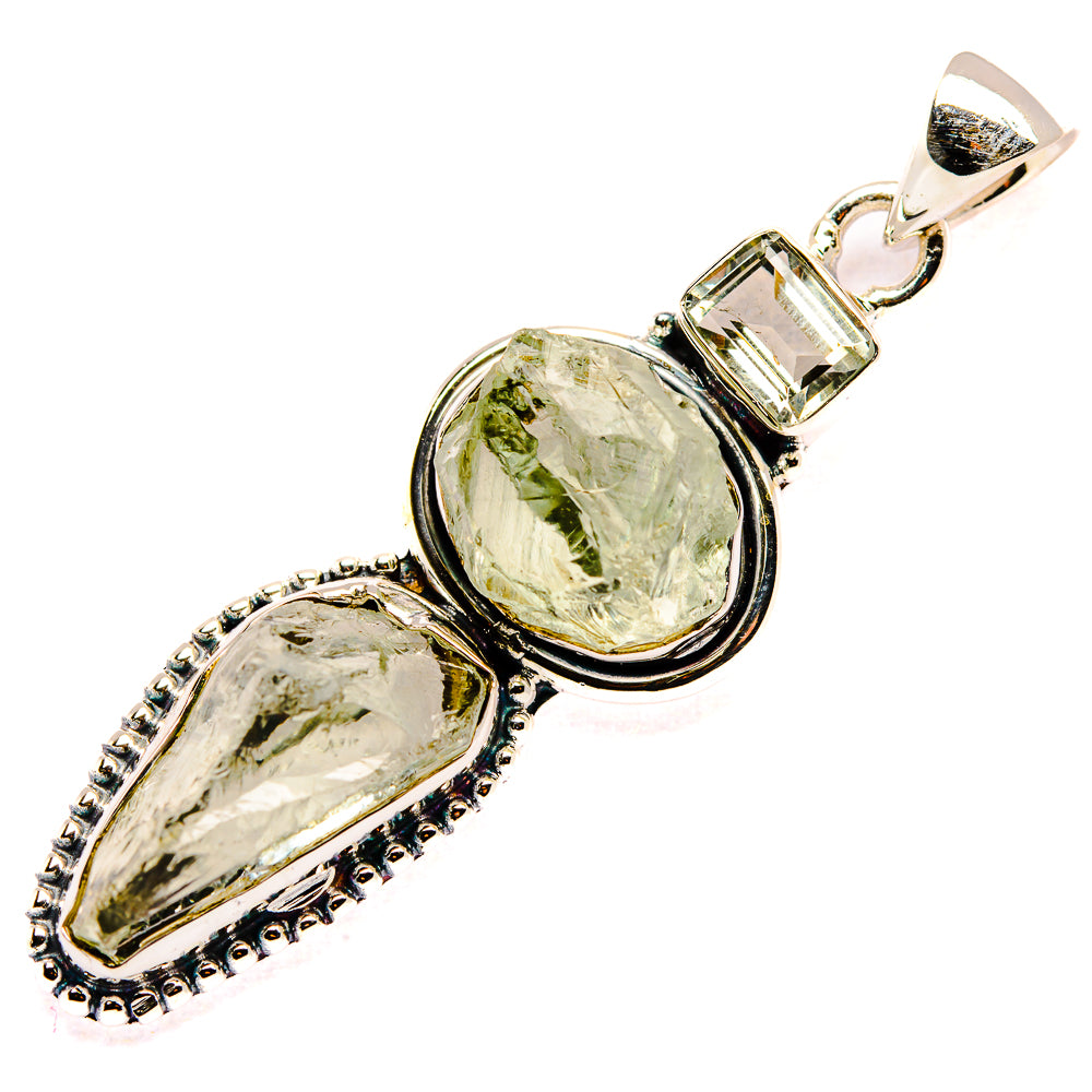 Green Amethyst Pendants handcrafted by Anasilvercos - PD35459 - Photo 2