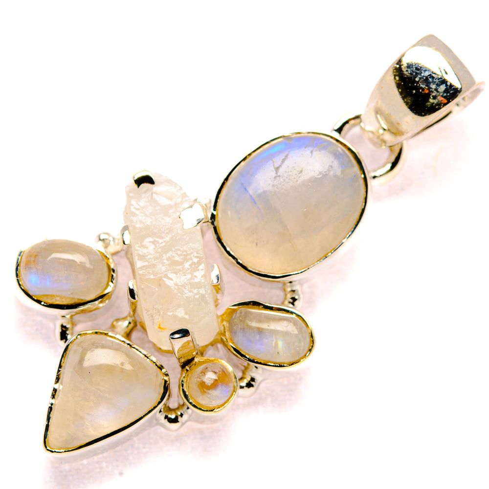 Rainbow Moonstone Pendants handcrafted by Anasilvercos - PD35472 - Photo 2