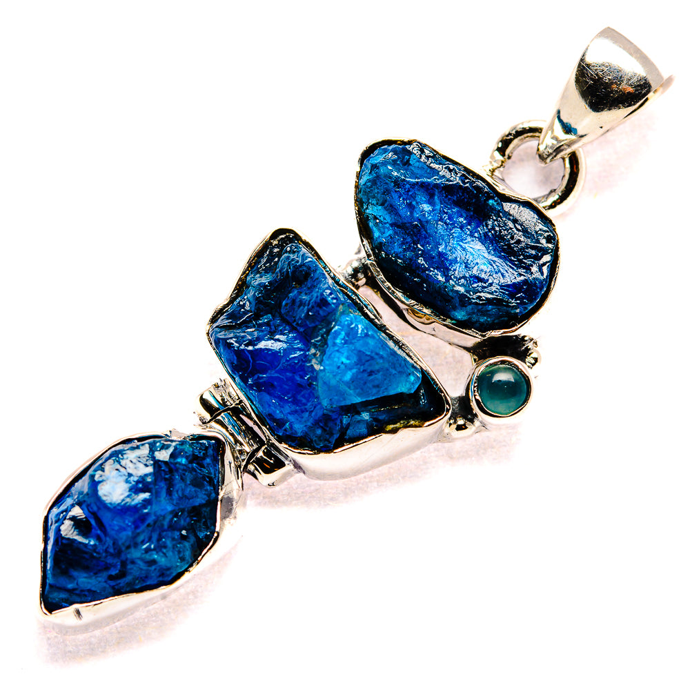 Blue Fluorite Pendants handcrafted by Anasilvercos - PD35478 - Photo 2