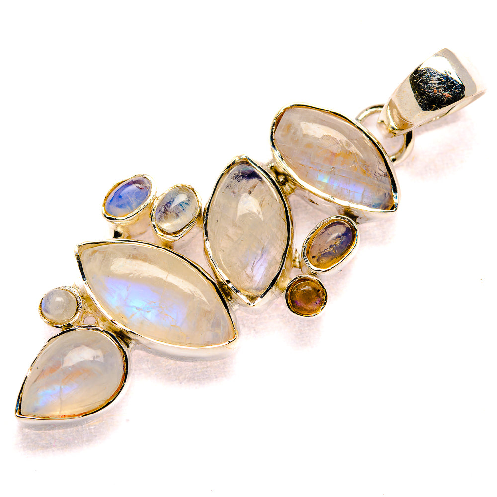 Rainbow Moonstone Pendants handcrafted by Anasilvercos - PD35479 - Photo 2
