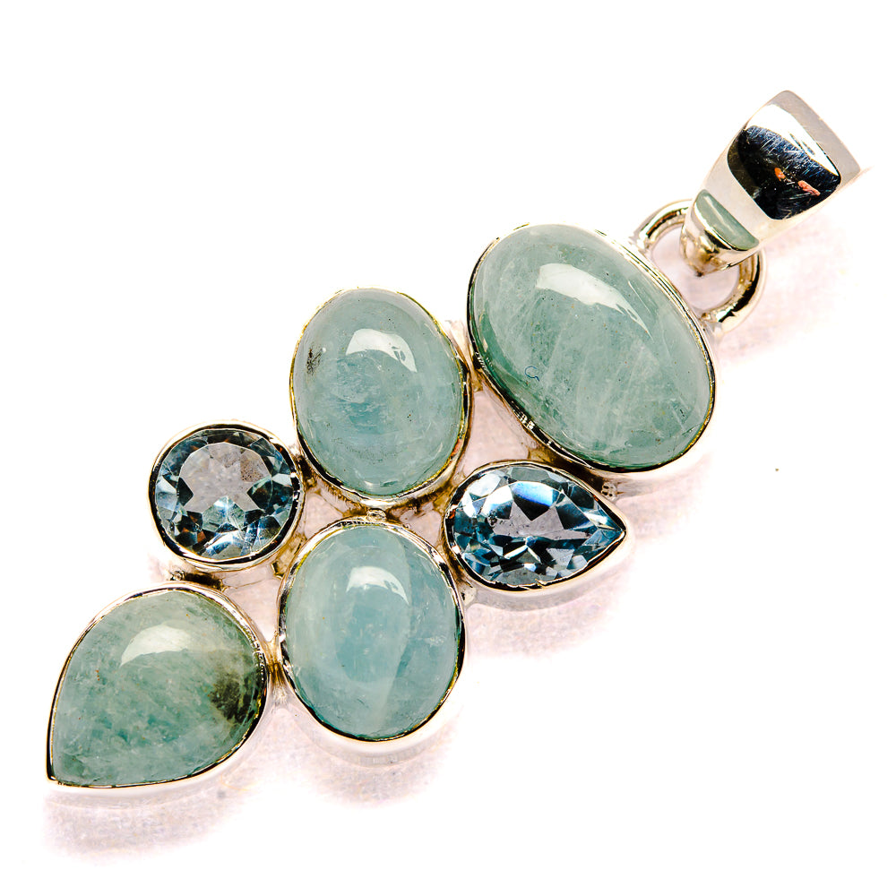 Aquamarine Pendants handcrafted by Anasilvercos - PD35491 - Photo 2