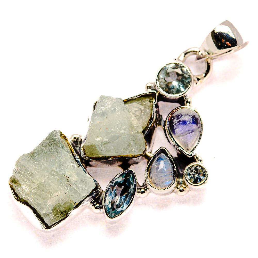 Aquamarine Pendants handcrafted by Anasilvercos - PD35494 - Photo 2