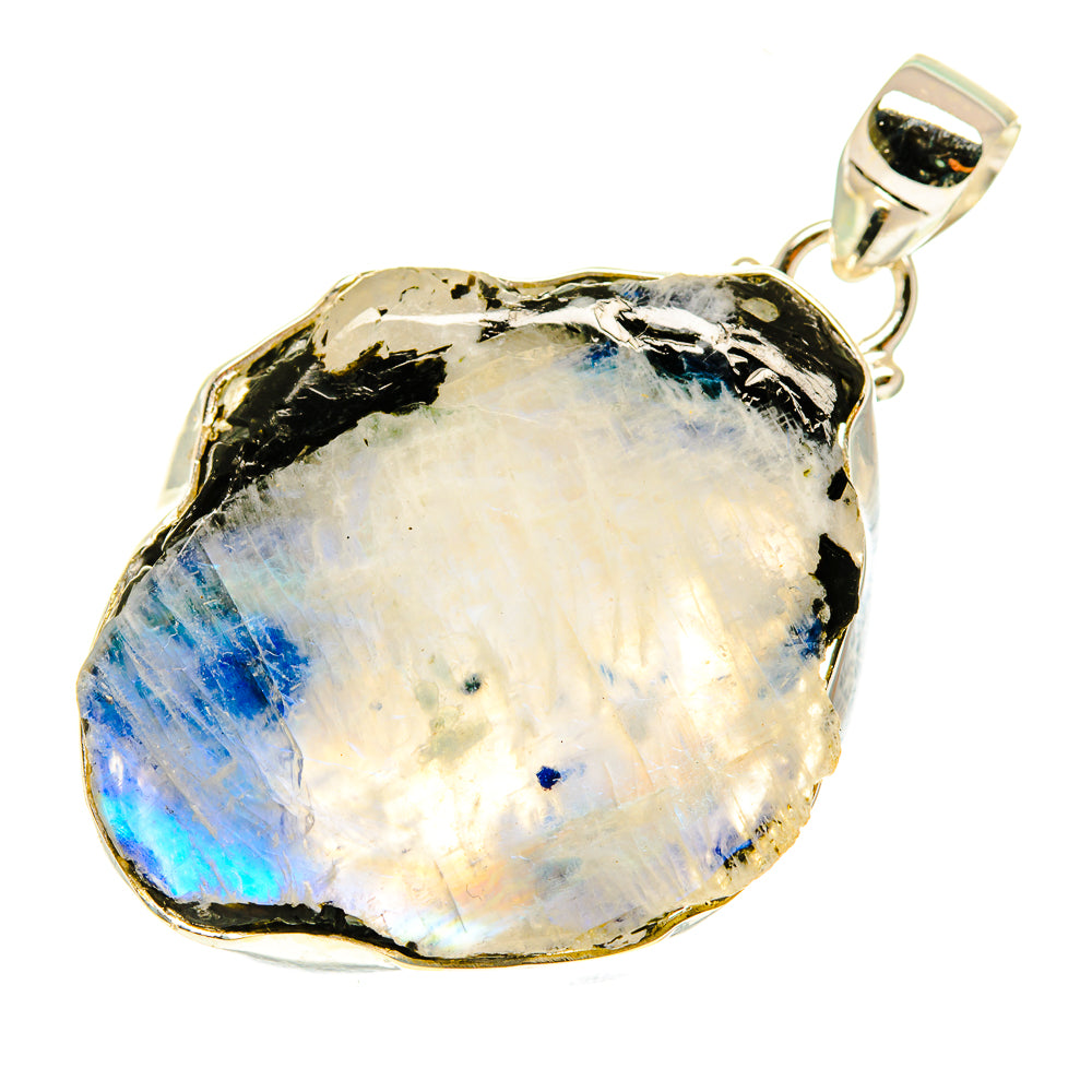 Rainbow Moonstone Pendants handcrafted by Anasilvercos - PD3550