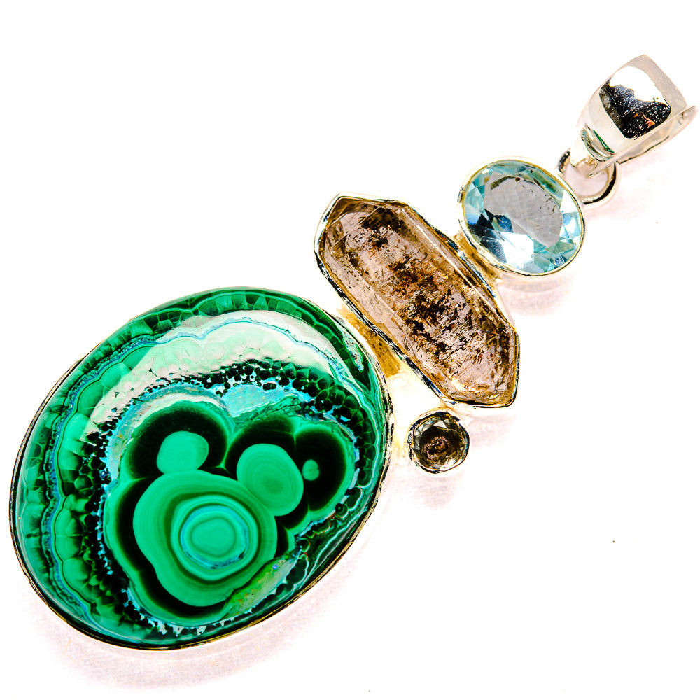 Malachite Pendants handcrafted by Anasilvercos - PD35512 - Photo 2