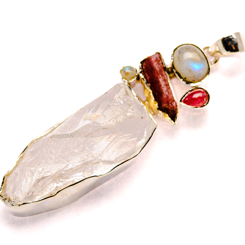 White Quartz Pendants handcrafted by Anasilvercos - PD35514 - Photo 2