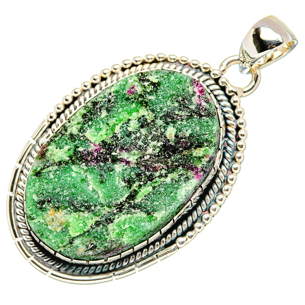 Ruby Zoisite Pendants handcrafted by Anasilvercos - PD35515 - Photo 2