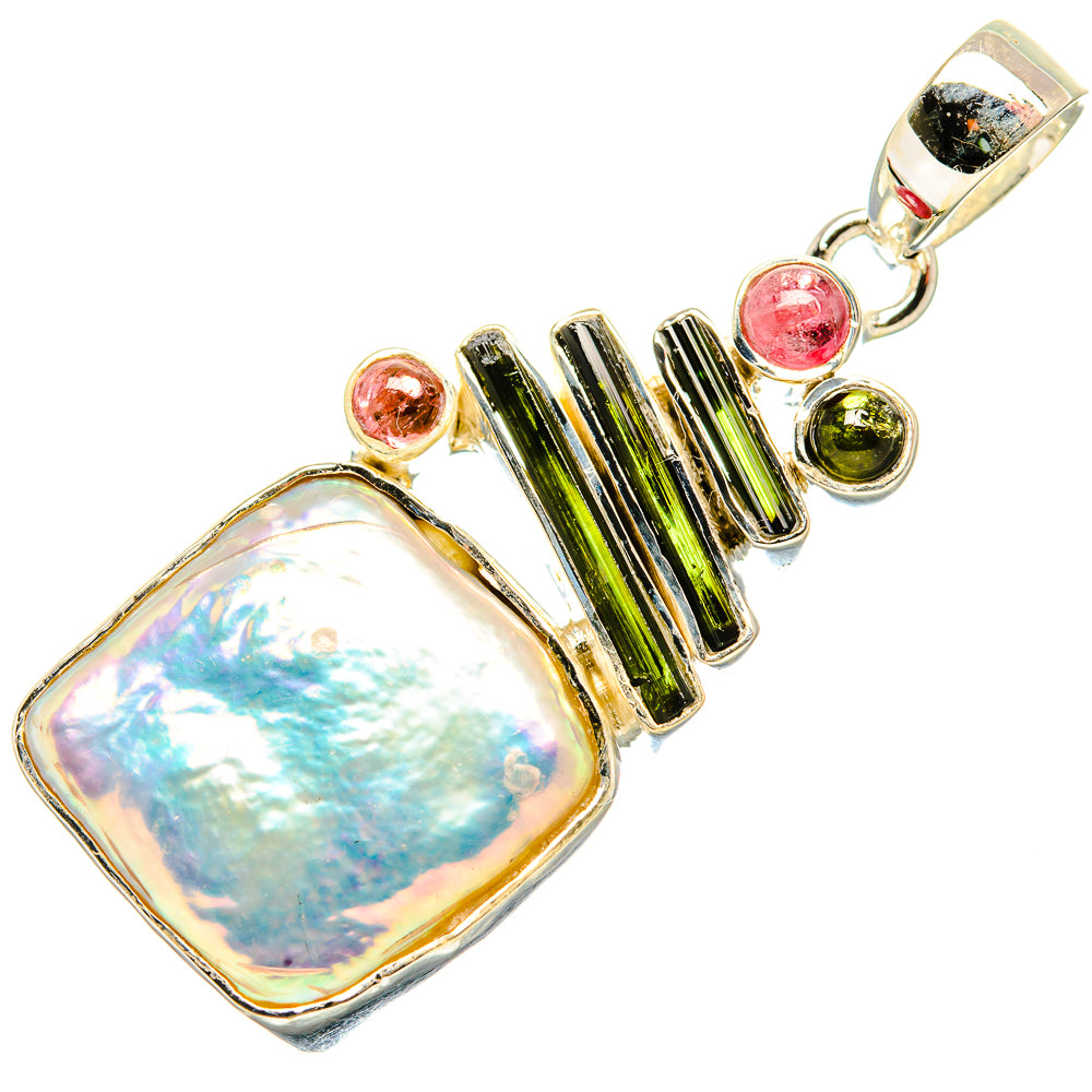 Biwa Pearl Pendants handcrafted by Anasilvercos - PD35531 - Photo 2