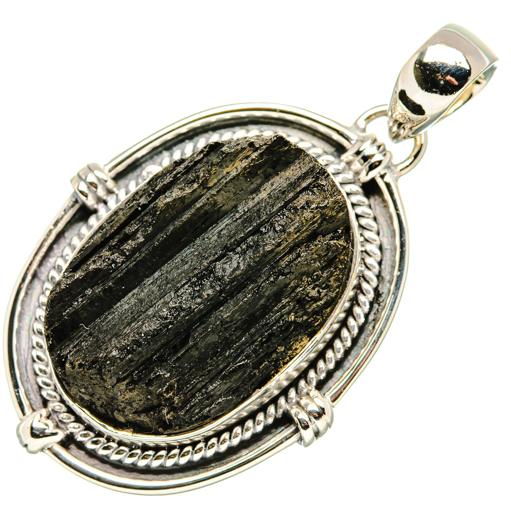 Black Tourmaline Pendants handcrafted by Anasilvercos - PD35554 - Photo 2