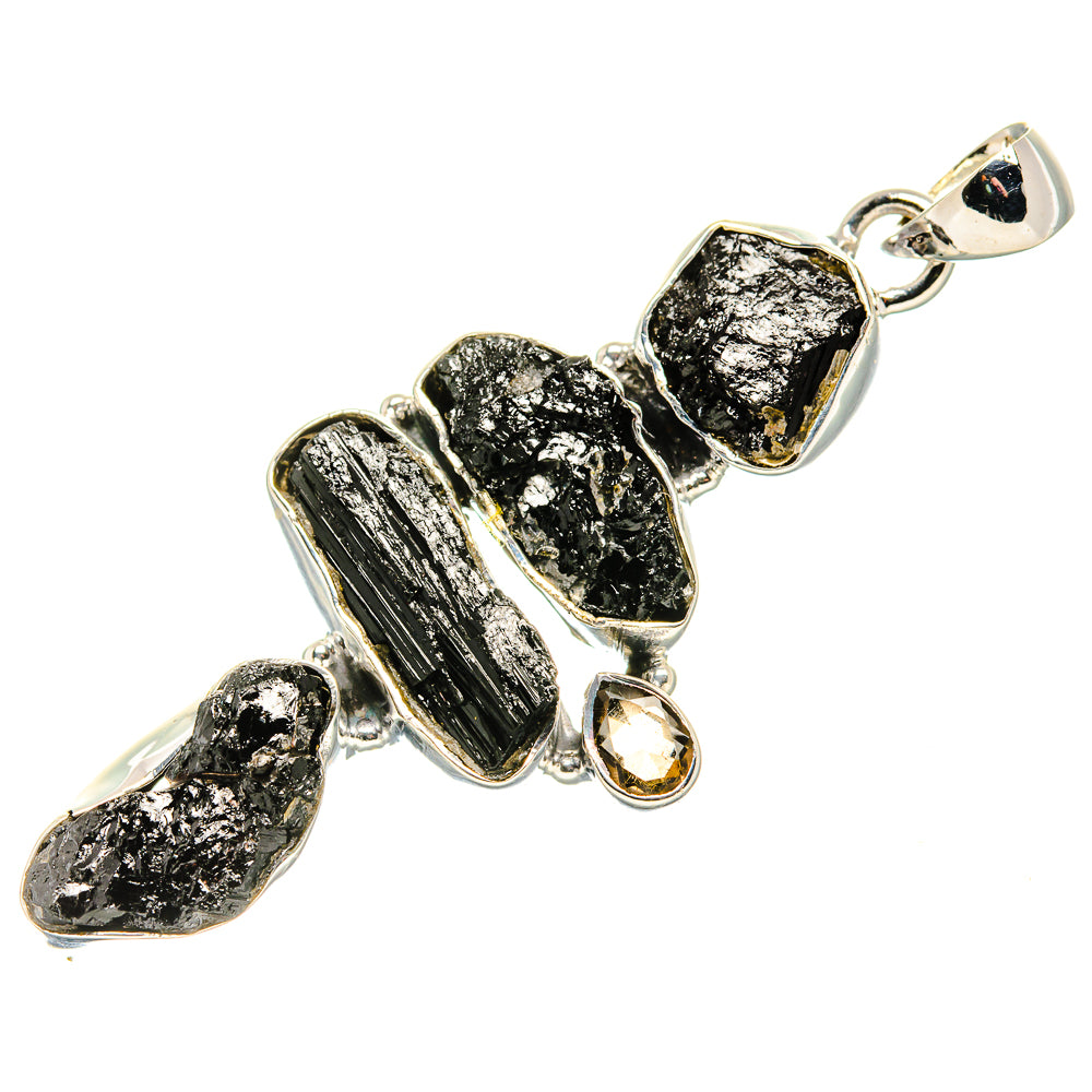 Black Tourmaline Pendants handcrafted by Anasilvercos - PD35555 - Photo 2