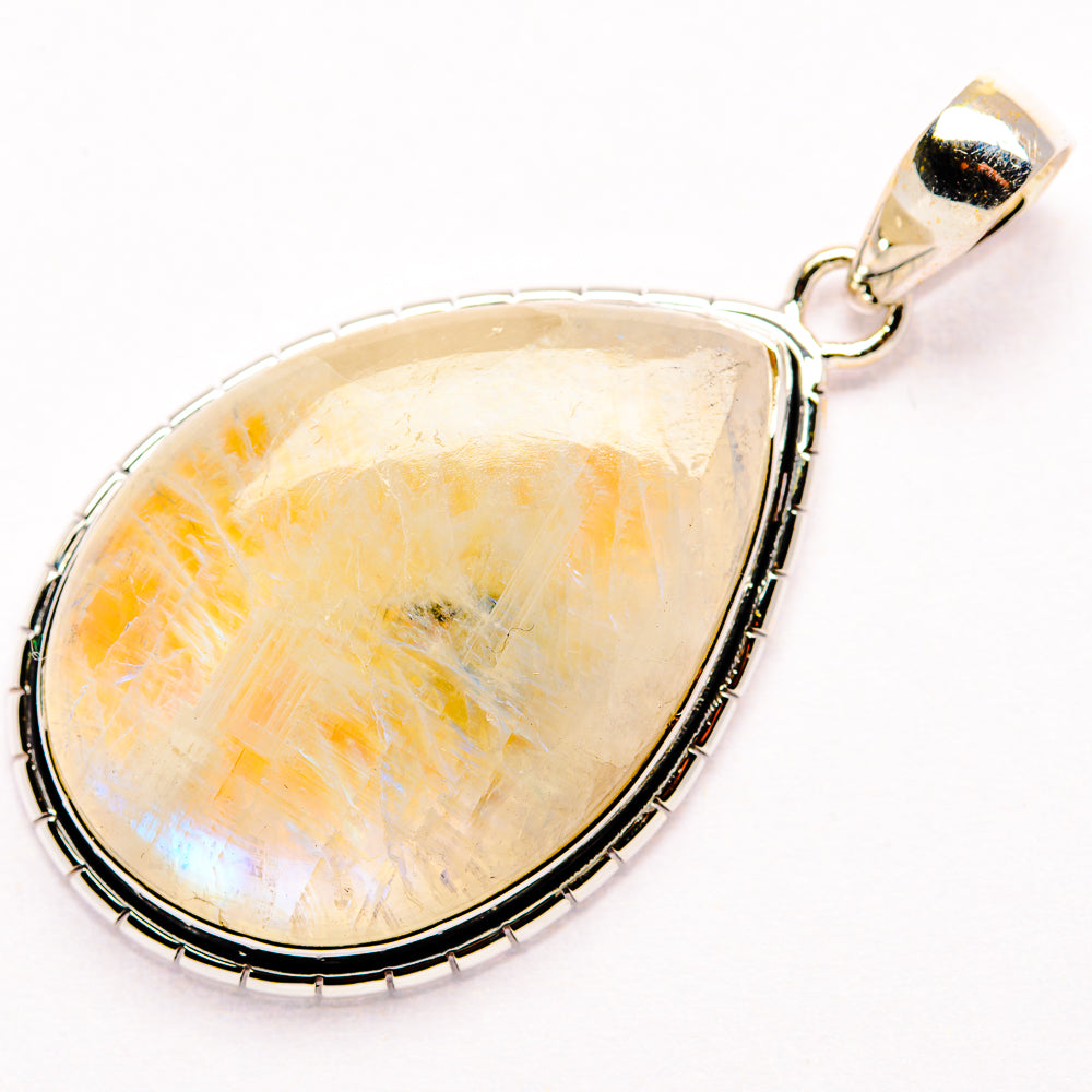 Rainbow Moonstone Pendants handcrafted by Anasilvercos - PD35559 - Photo 2