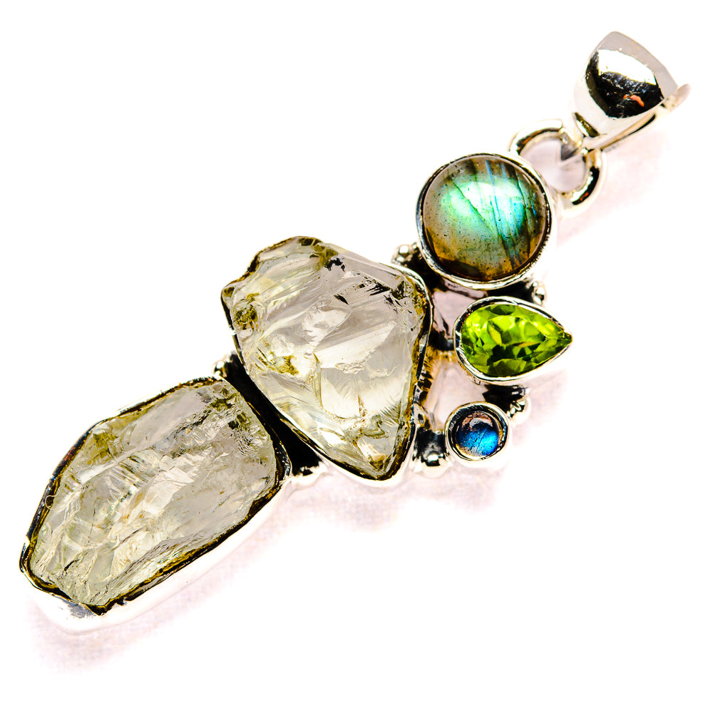 Green Amethyst Pendants handcrafted by Anasilvercos - PD35573 - Photo 2