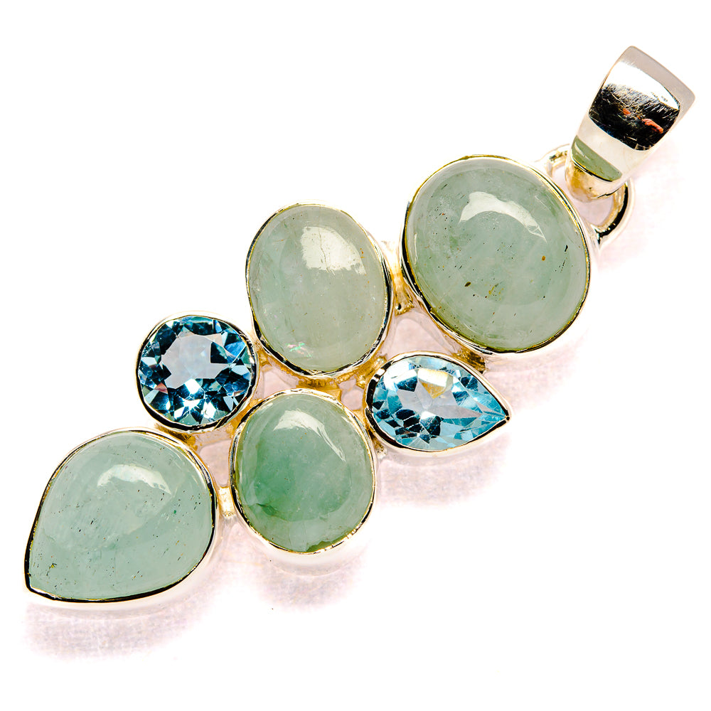 Aquamarine Pendants handcrafted by Anasilvercos - PD35574 - Photo 2