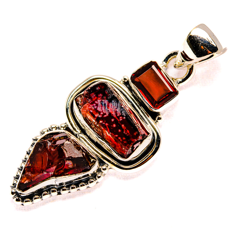 Garnet Pendants handcrafted by Anasilvercos - PD35579 - Photo 2