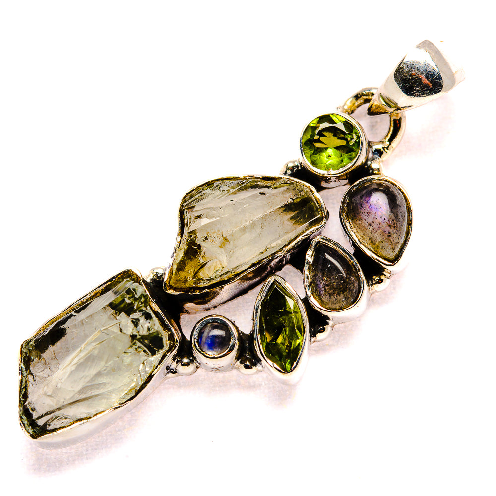Green Amethyst Pendants handcrafted by Anasilvercos - PD35582 - Photo 2