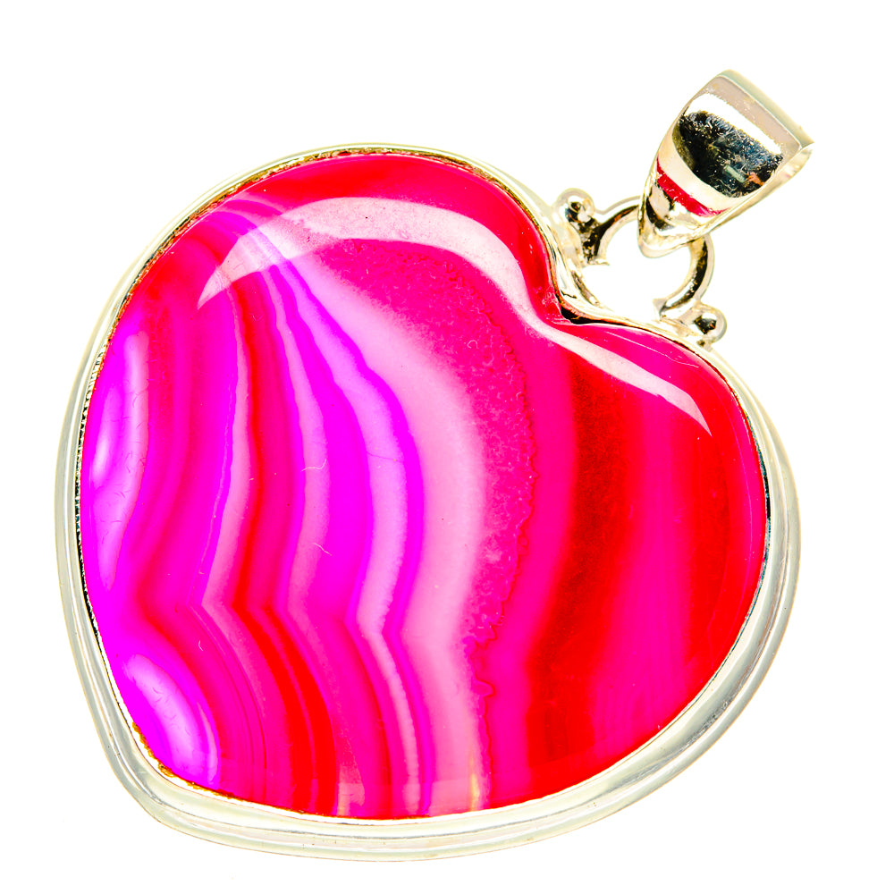 Pink Botswana Agate Pendants handcrafted by Anasilvercos - PD3559