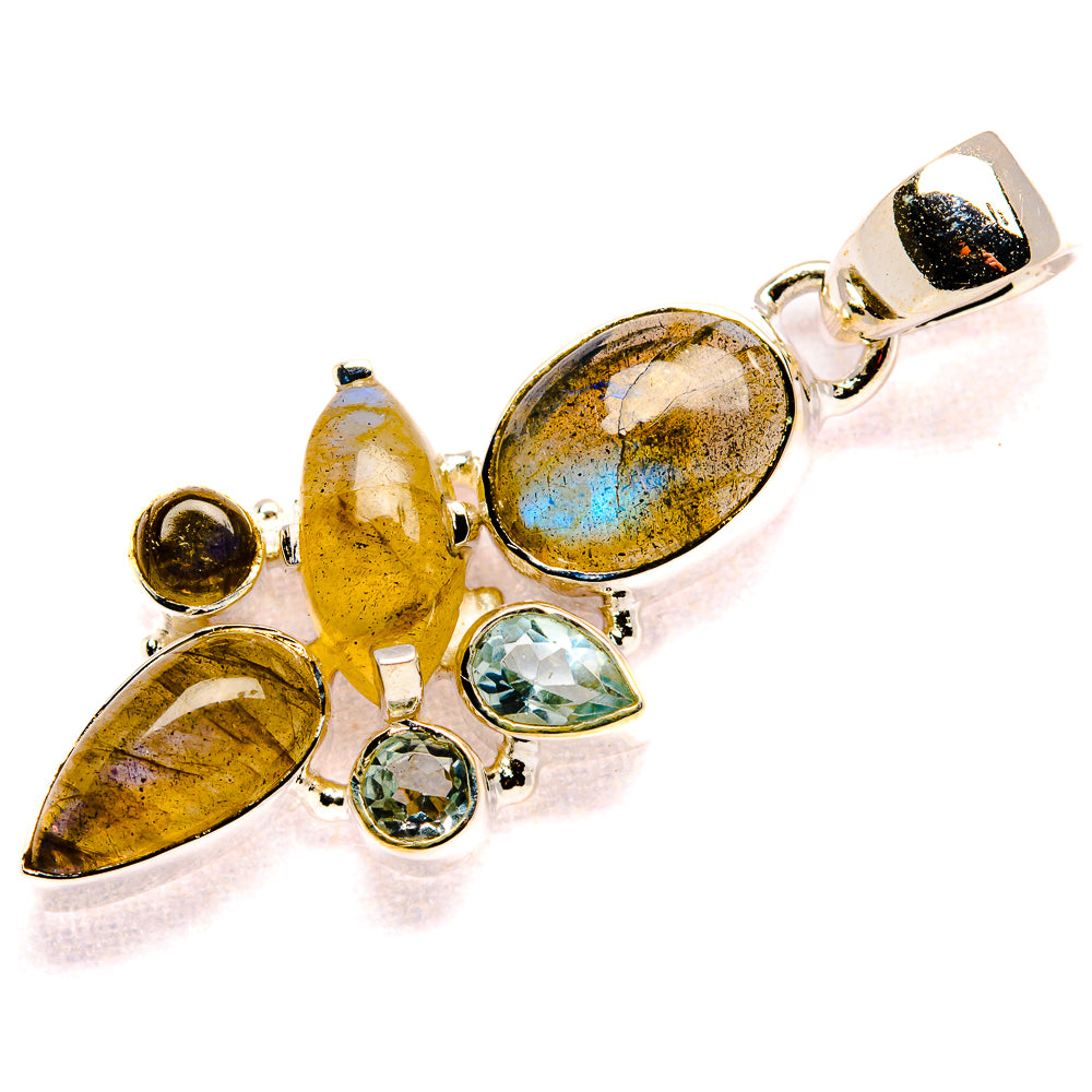 Labradorite Pendants handcrafted by Anasilvercos - PD35602 - Photo 2