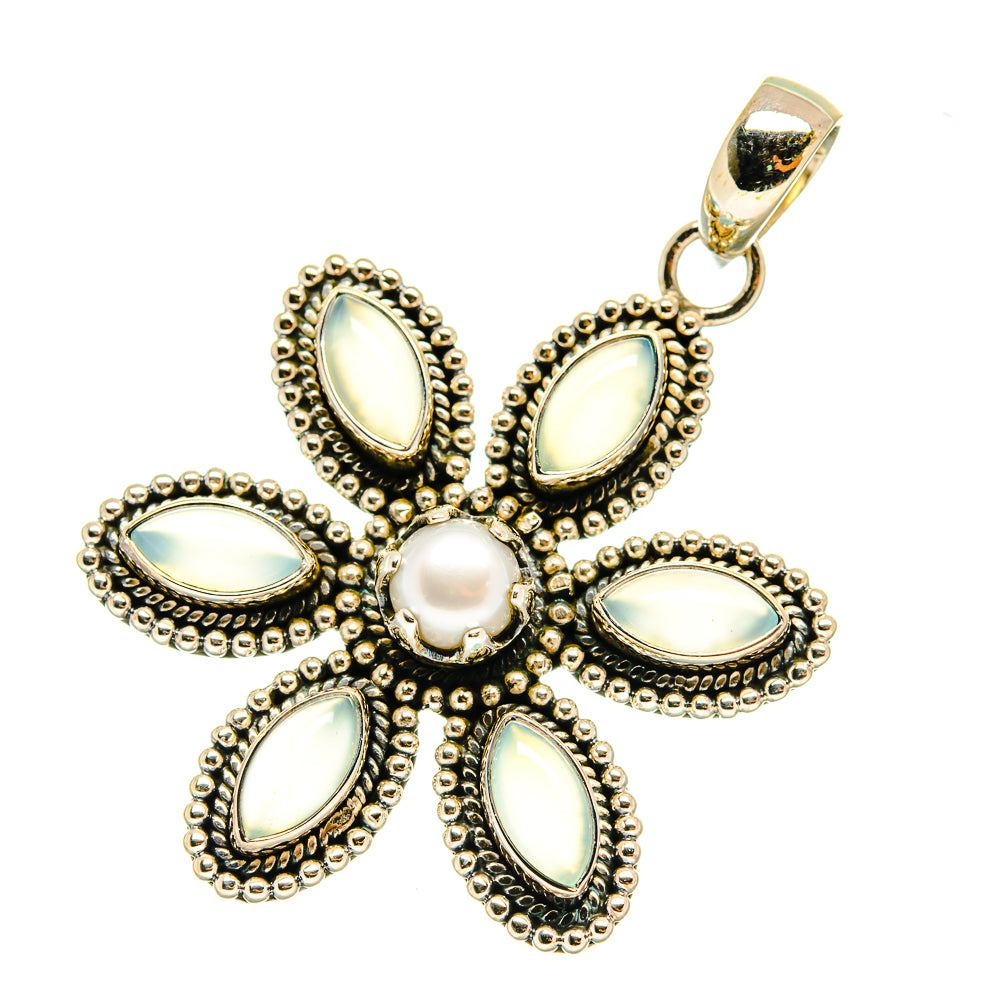 Aqua Chalcedony Pendants handcrafted by Anasilvercos - PD3561
