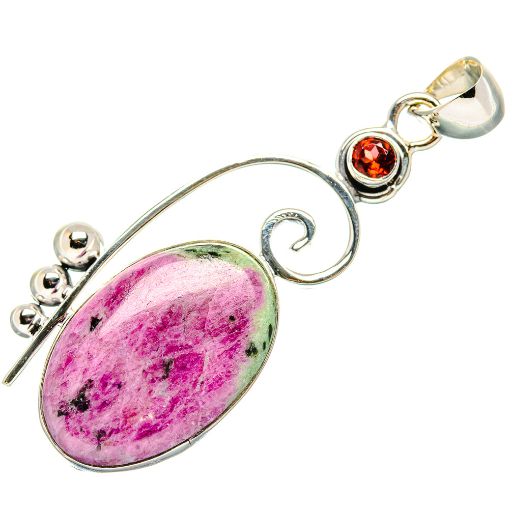 Ruby Zoisite Pendants handcrafted by Anasilvercos - PD35622 - Photo 2