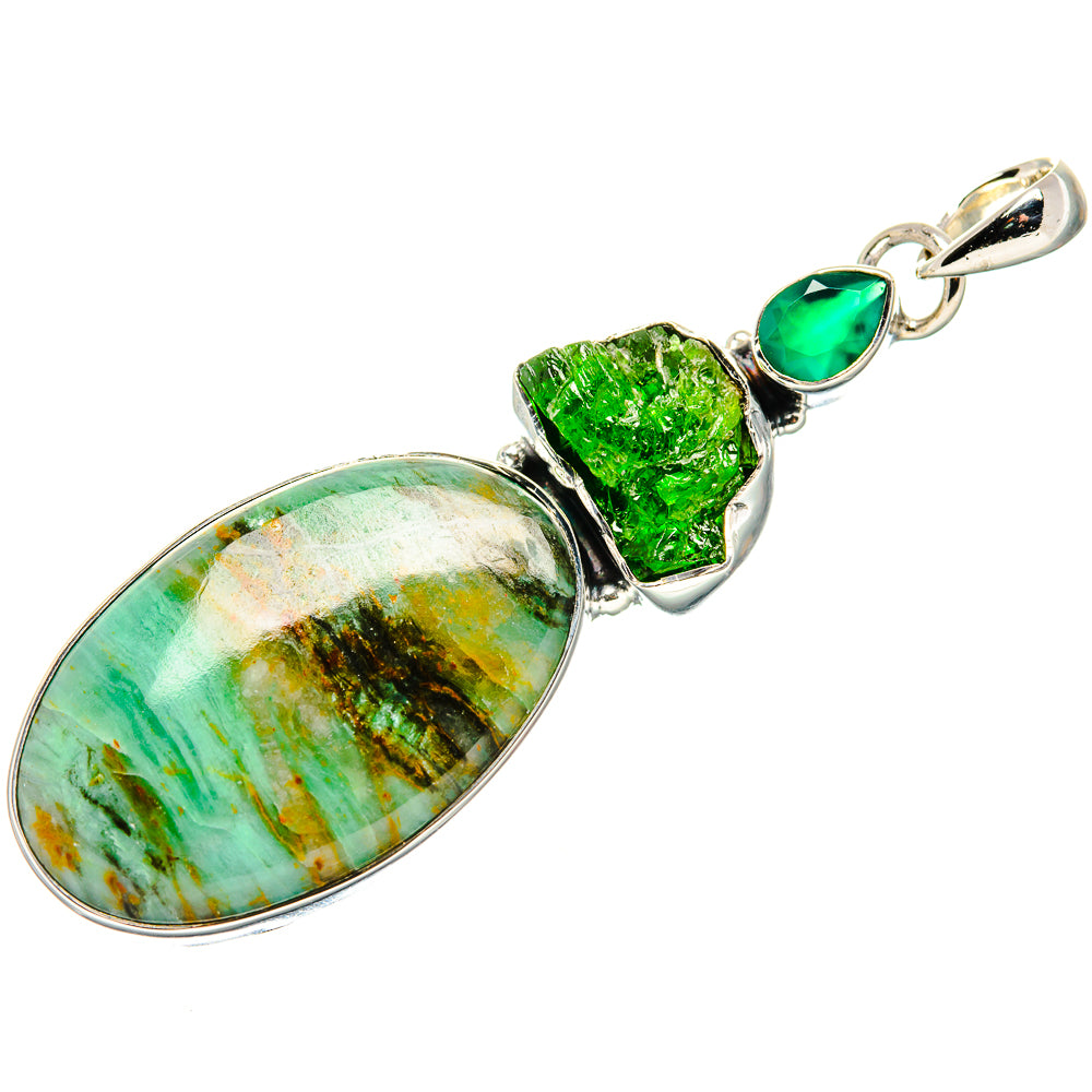Peruvian Opal Pendants handcrafted by Anasilvercos - PD35624 - Photo 2