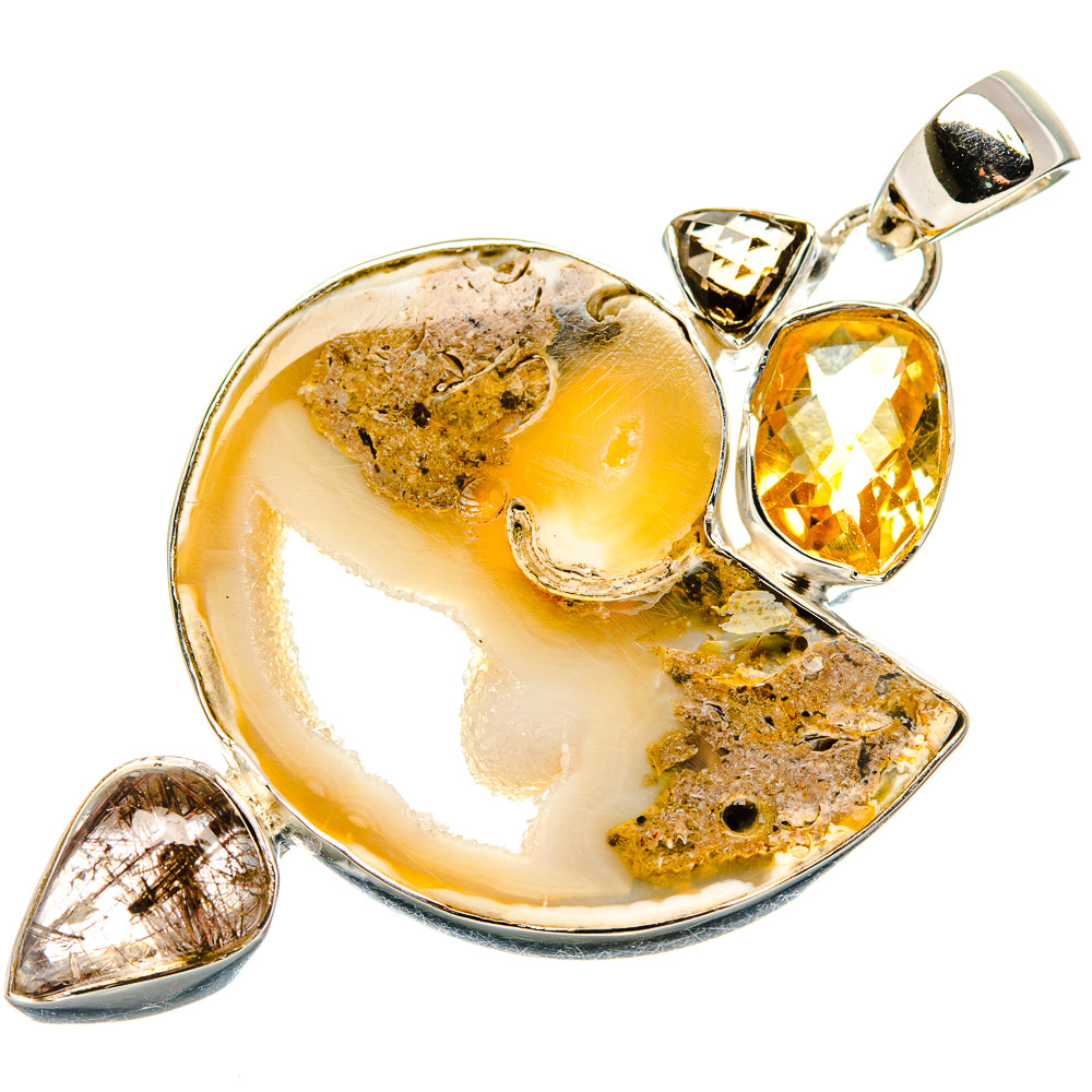 Geode Slice Pendants handcrafted by Anasilvercos - PD35627 - Photo 2