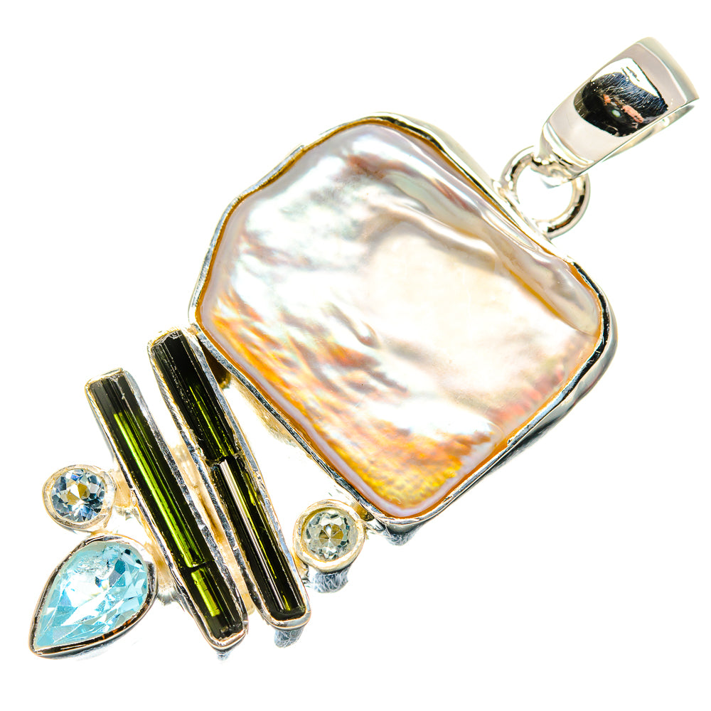 Mother Of Pearl Pendants handcrafted by Anasilvercos - PD35632 - Photo 2