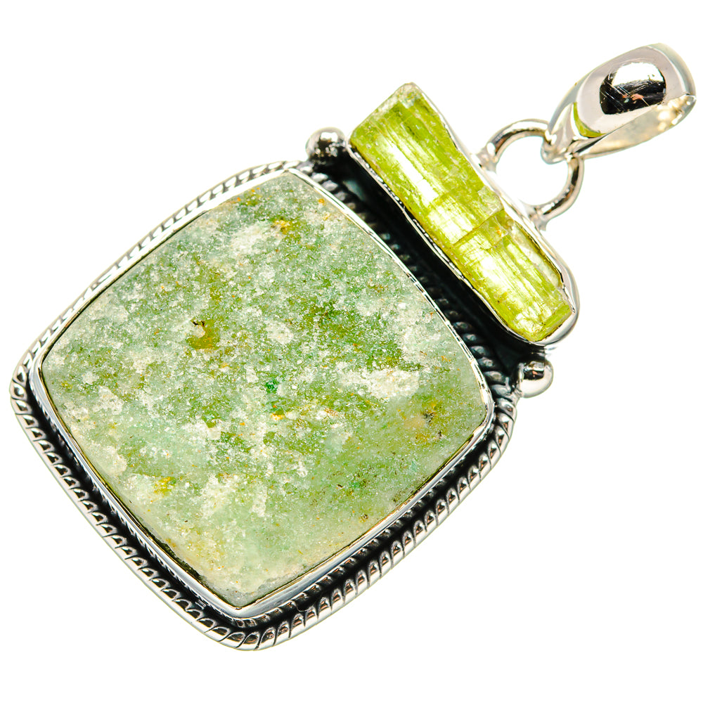 Prehnite Pendants handcrafted by Anasilvercos - PD35640 - Photo 2