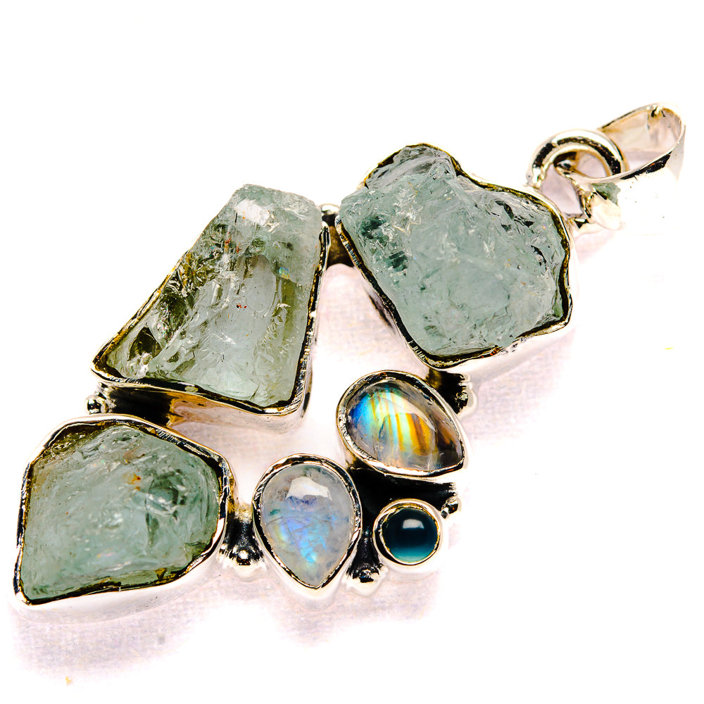 Aquamarine Pendants handcrafted by Anasilvercos - PD35658 - Photo 2