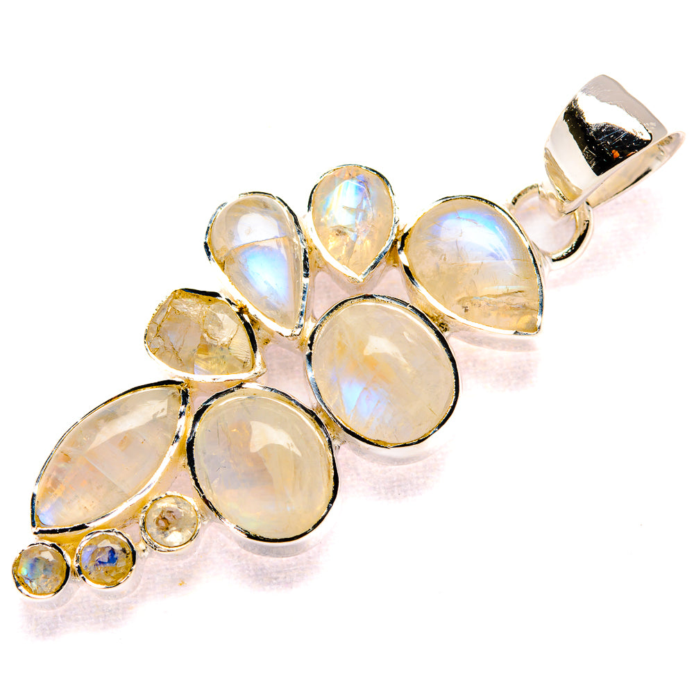 Rainbow Moonstone Pendants handcrafted by Anasilvercos - PD35669 - Photo 2