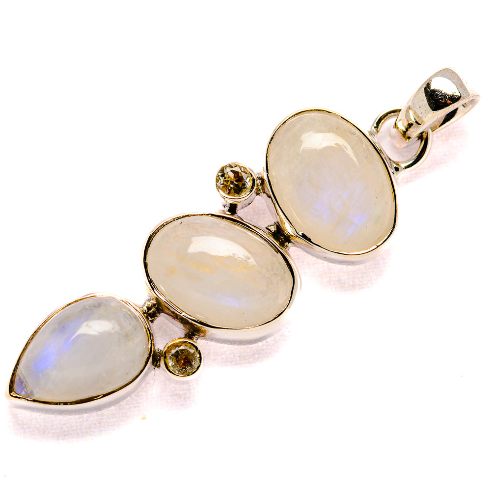Rainbow Moonstone Pendants handcrafted by Anasilvercos - PD35670 - Photo 2