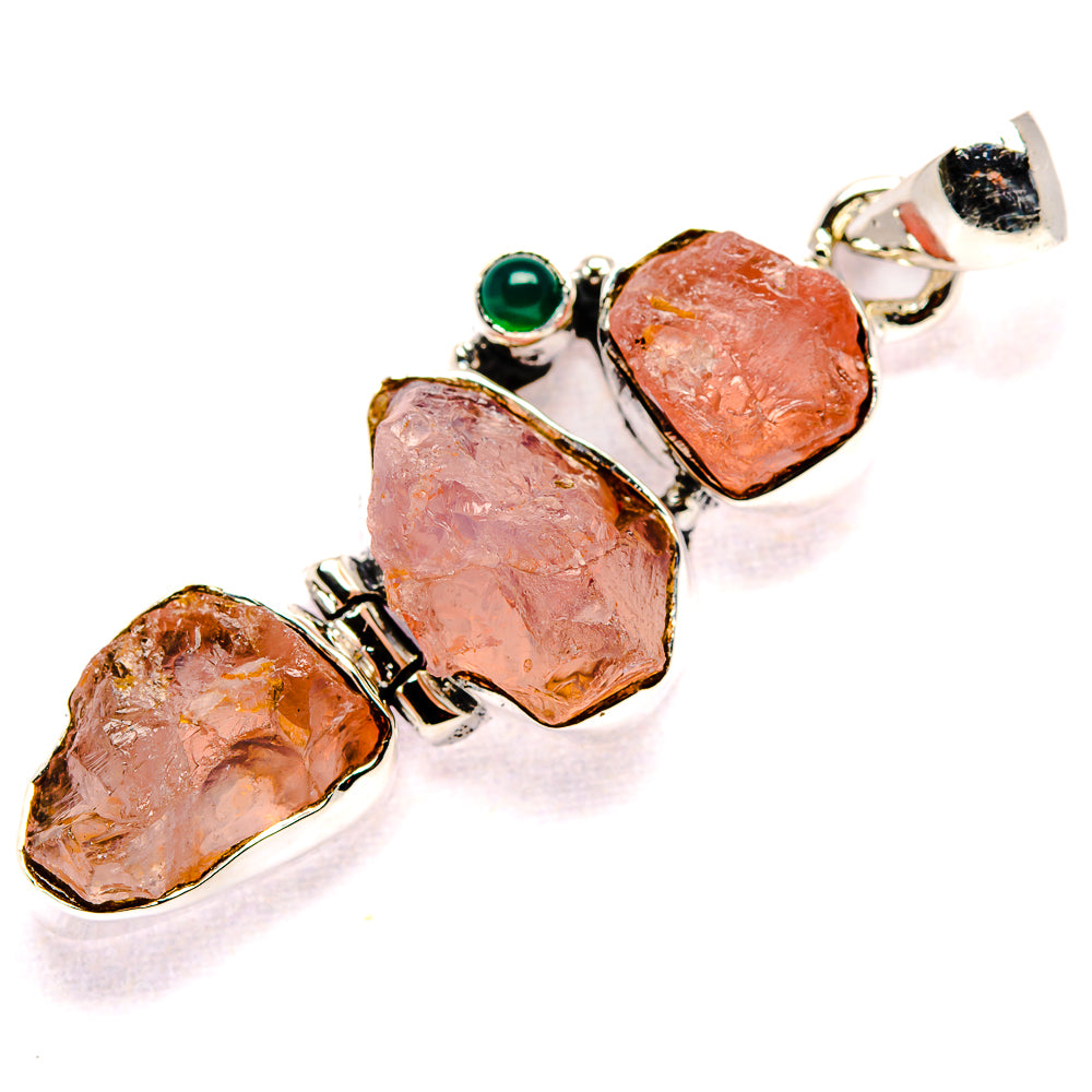Rose Quartz Pendants handcrafted by Anasilvercos - PD35672 - Photo 2
