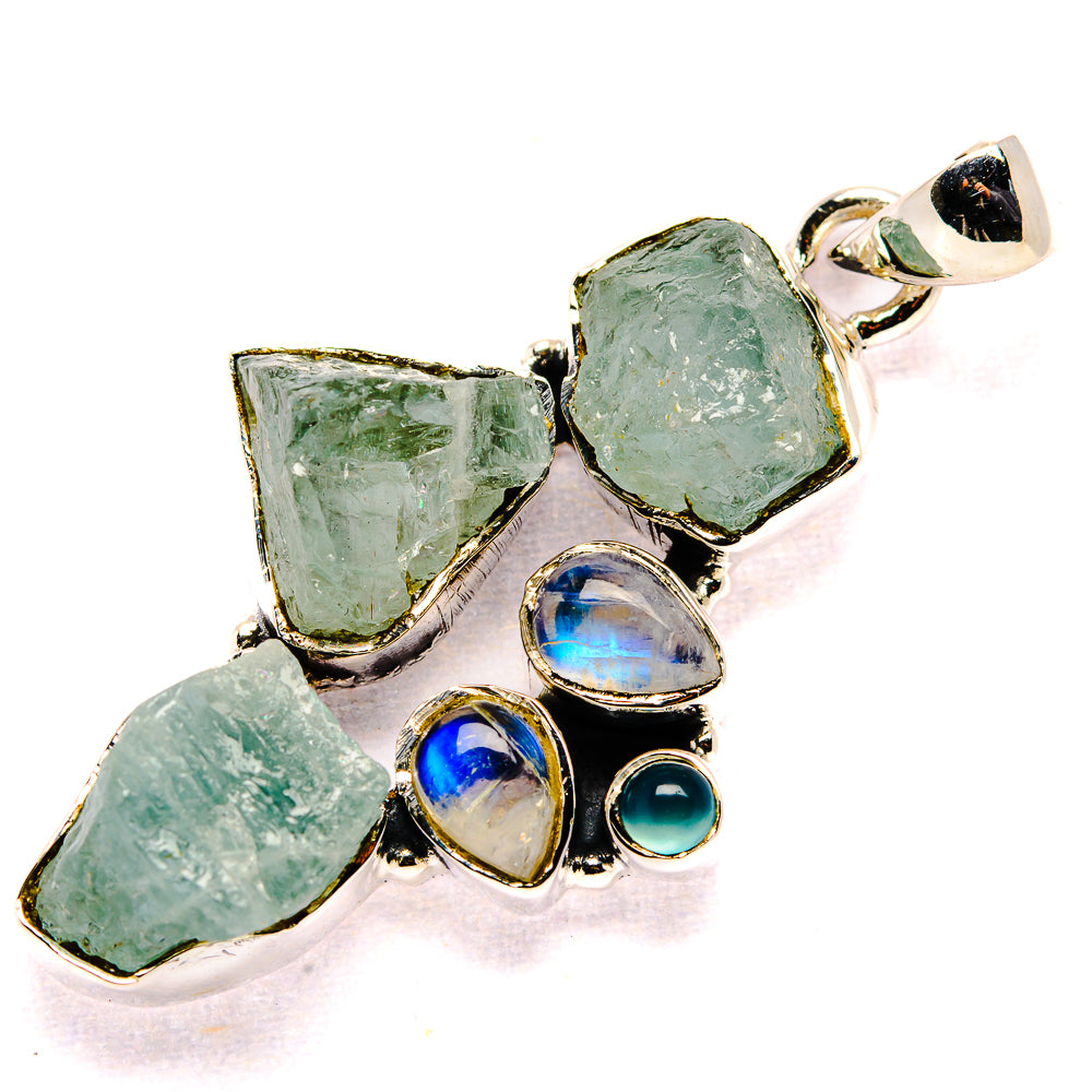 Aquamarine Pendants handcrafted by Anasilvercos - PD35679 - Photo 2
