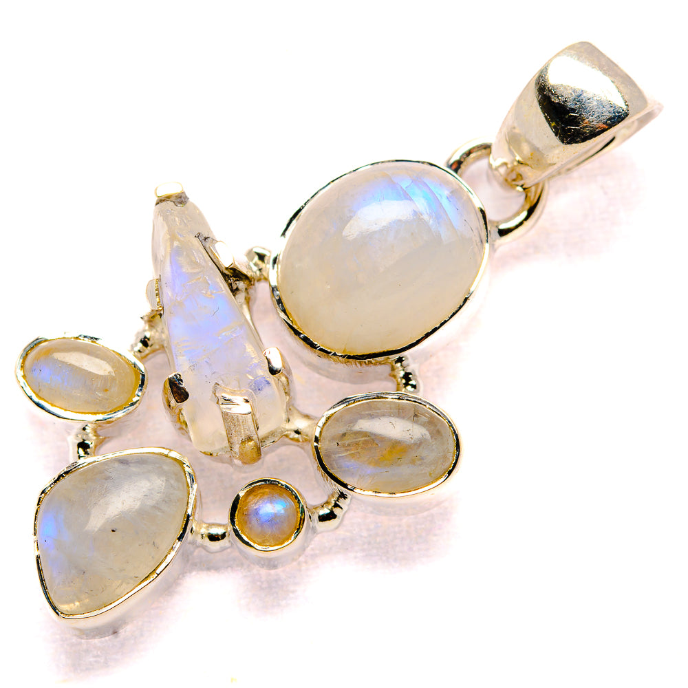 Rainbow Moonstone Pendants handcrafted by Anasilvercos - PD35681 - Photo 2