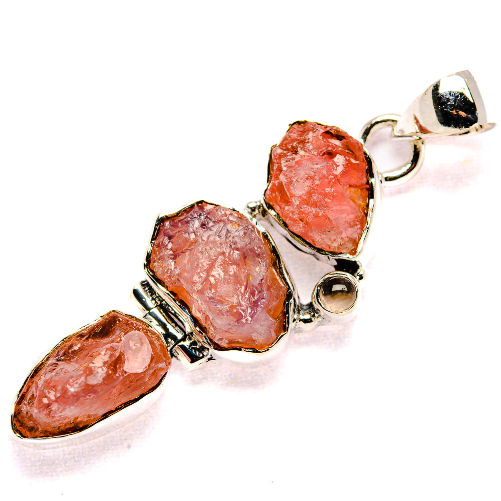 Rose Quartz Pendants handcrafted by Anasilvercos - PD35691 - Photo 2