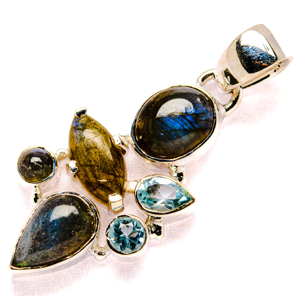 Labradorite Pendants handcrafted by Anasilvercos - PD35693 - Photo 2
