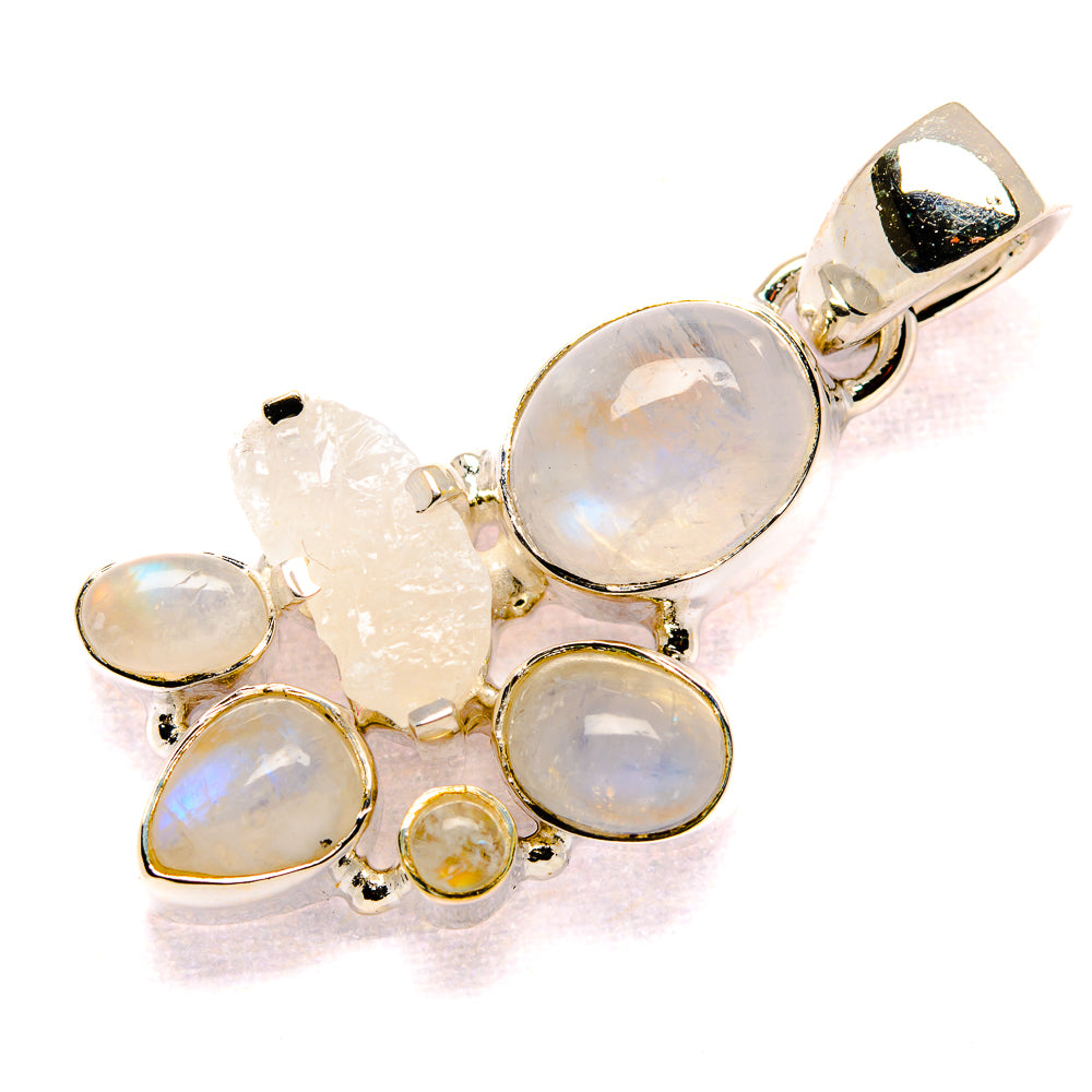 Rainbow Moonstone Pendants handcrafted by Anasilvercos - PD35694 - Photo 2