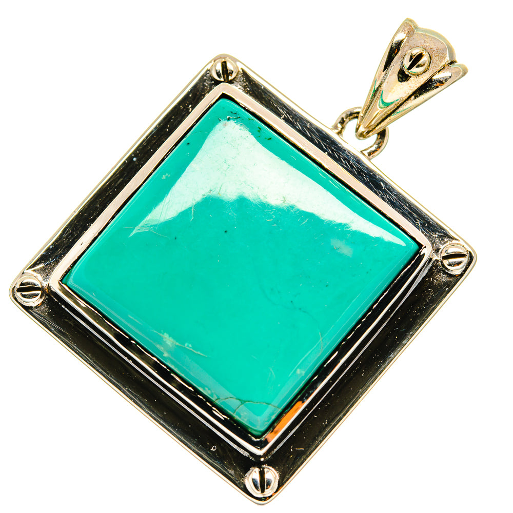 Tibetan Turquoise Pendants handcrafted by Anasilvercos - PD3571