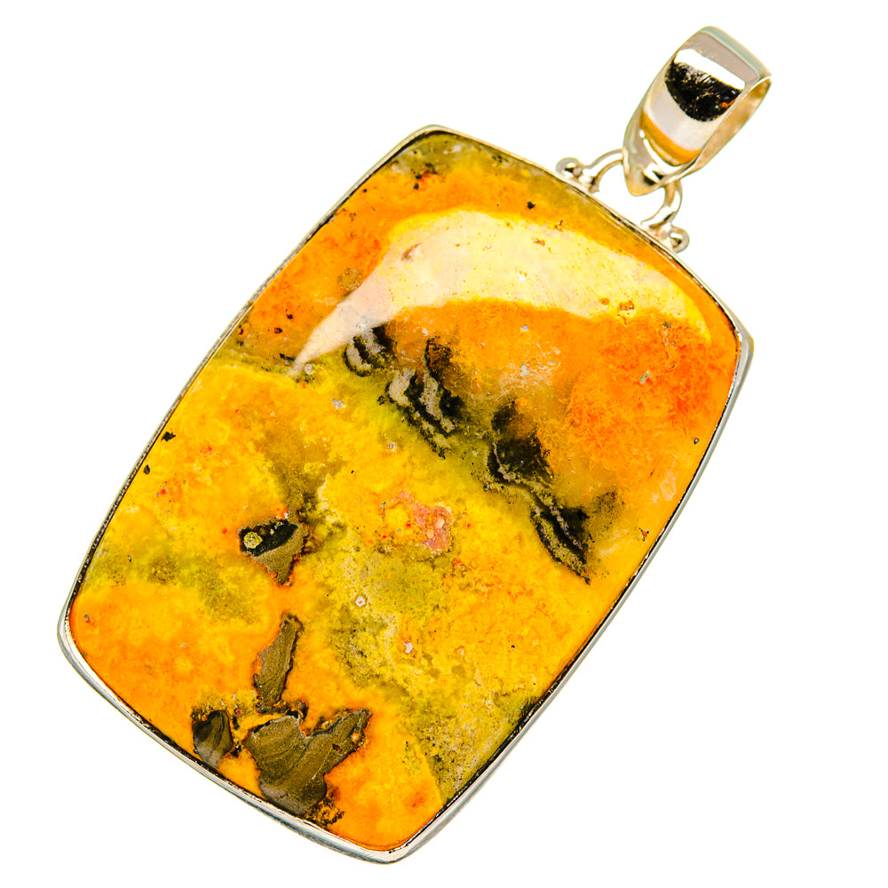 Bumble Bee Jasper Pendants handcrafted by Anasilvercos - PD3572
