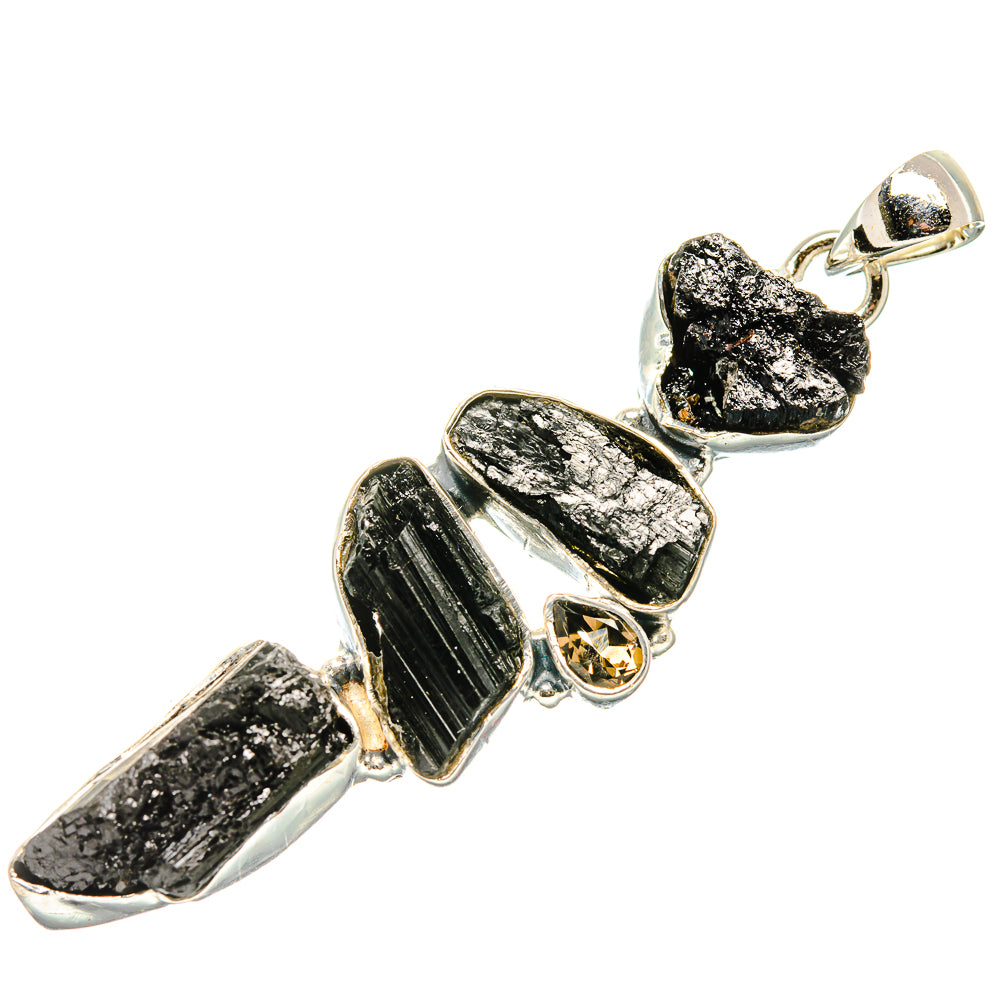 Black Tourmaline Pendants handcrafted by Anasilvercos - PD35750 - Photo 2