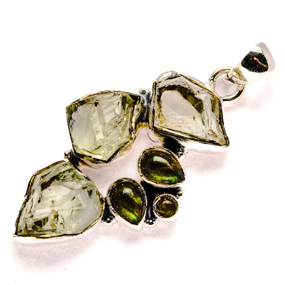 Green Amethyst Pendants handcrafted by Anasilvercos - PD35767 - Photo 2