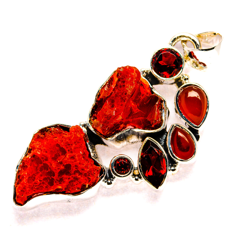 Carnelian Pendants handcrafted by Anasilvercos - PD35770 - Photo 2