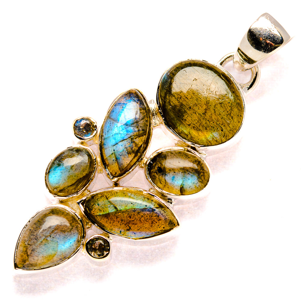 Labradorite Pendants handcrafted by Anasilvercos - PD35777 - Photo 2