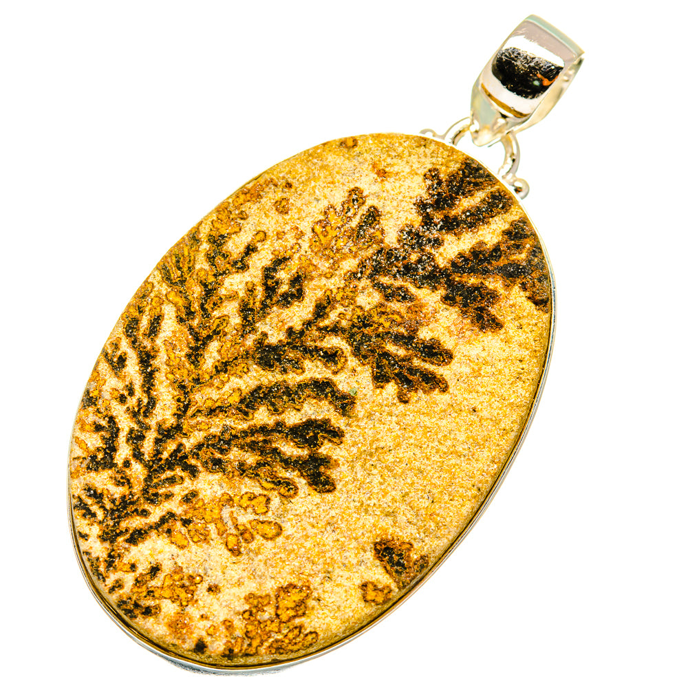 Germany Psilomelane Dendrite Pendants handcrafted by Anasilvercos - PD3578