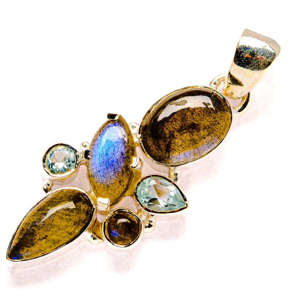 Labradorite Pendants handcrafted by Anasilvercos - PD35795 - Photo 2