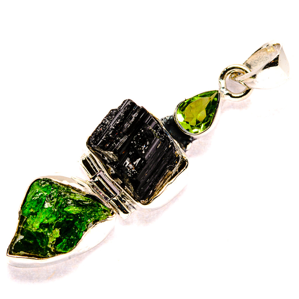Black Tourmaline Pendants handcrafted by Anasilvercos - PD35796 - Photo 2