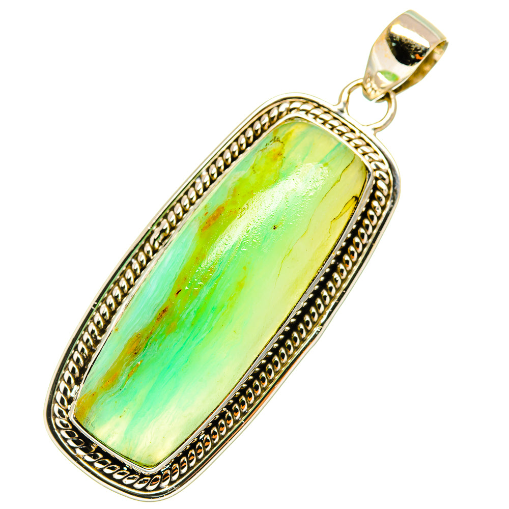 Peruvian Opal Pendants handcrafted by Anasilvercos - PD3586