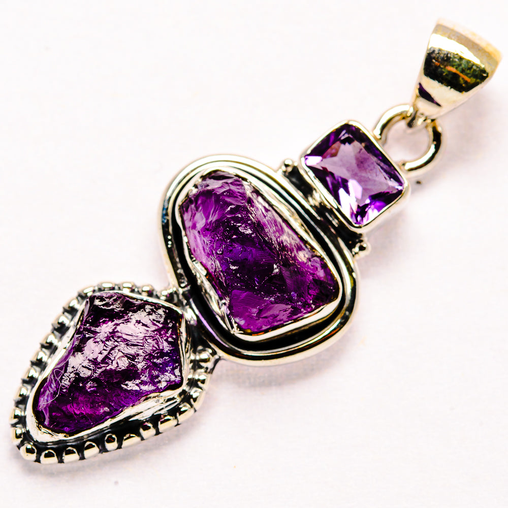 Amethyst Pendants handcrafted by Anasilvercos - PD35860 - Photo 2