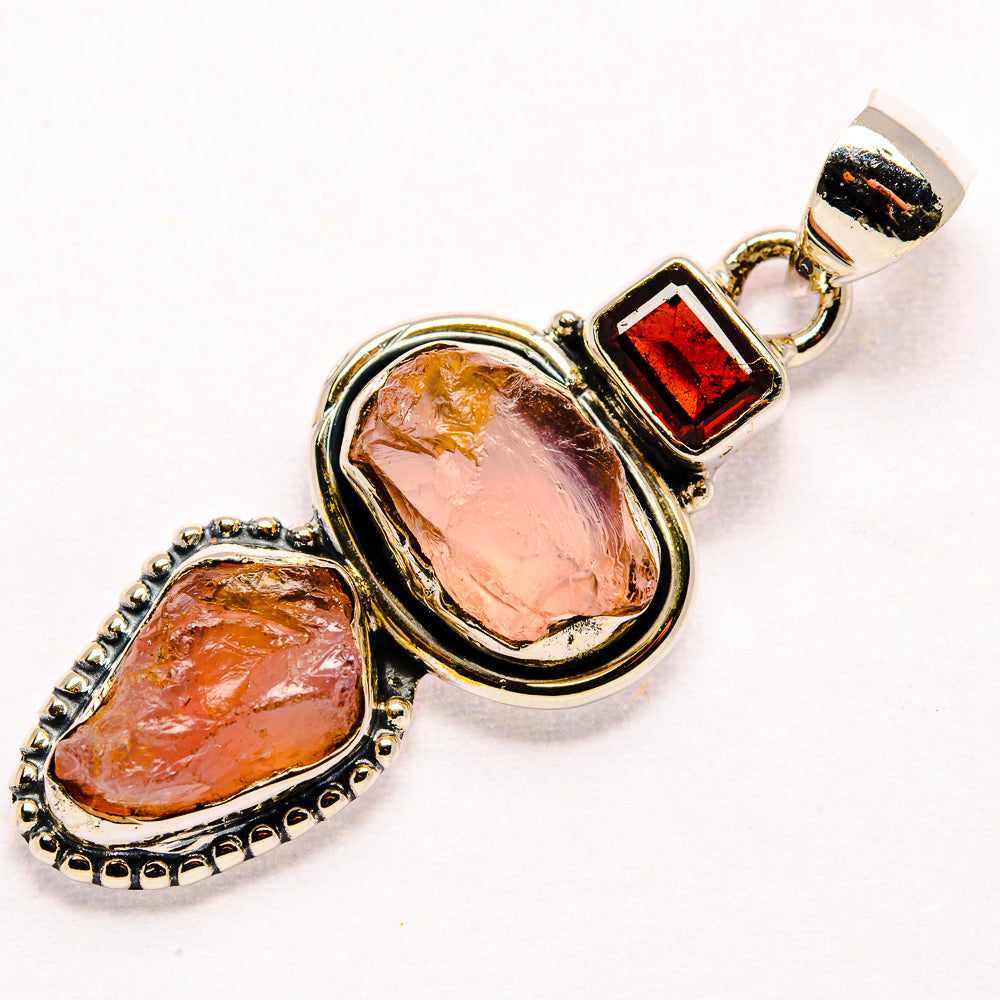 Rose Quartz Pendants handcrafted by Anasilvercos - PD35861 - Photo 2