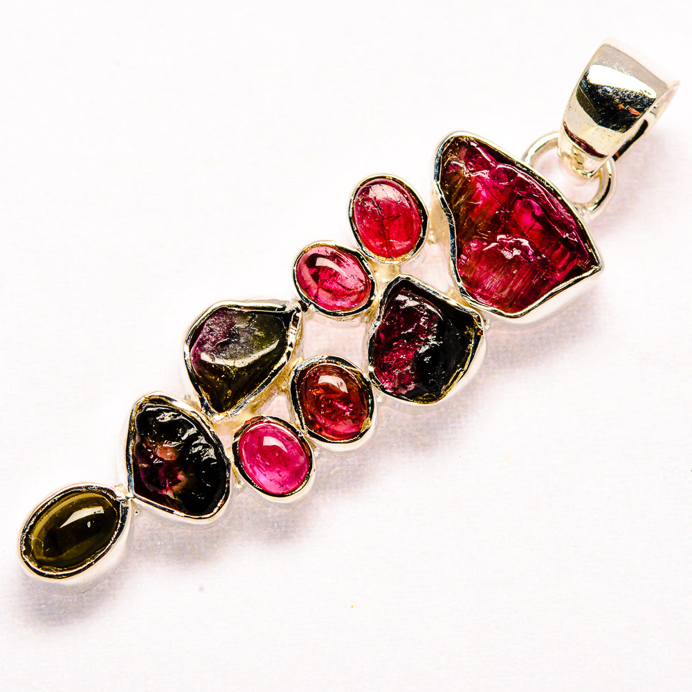 Pink Tourmaline Pendants handcrafted by Anasilvercos - PD35864 - Photo 2