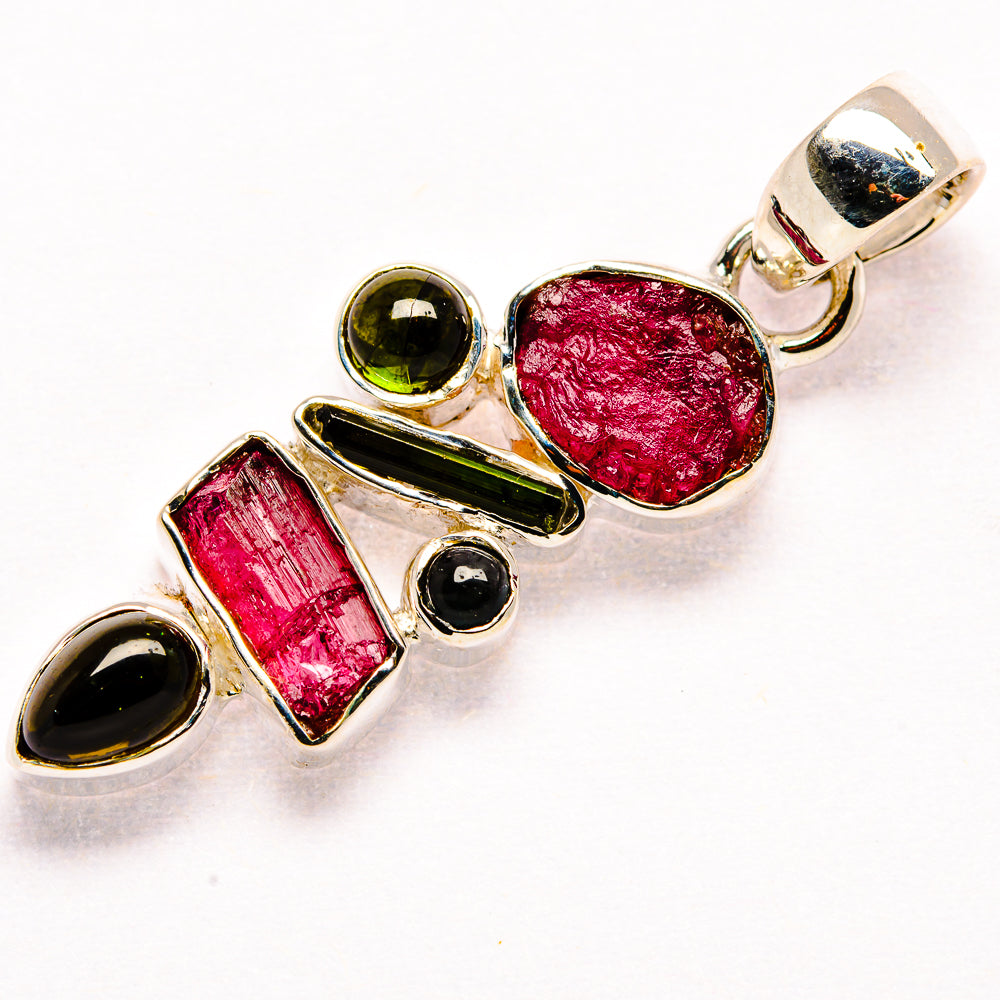 Pink Tourmaline Pendants handcrafted by Anasilvercos - PD35867 - Photo 2